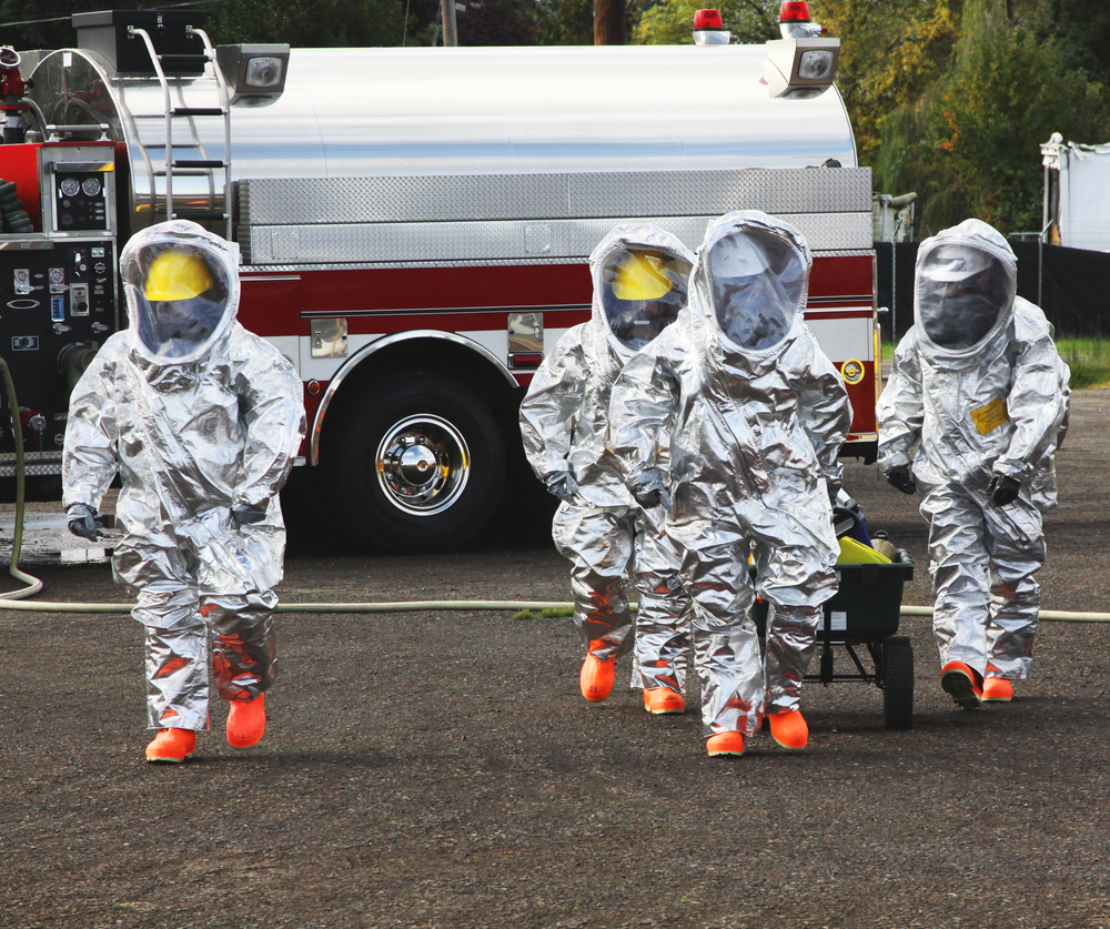 hazardous materials removal workers